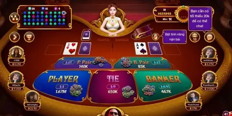 Baccarat Kim Tài Hitclub được đông đảo hội viên yêu thích